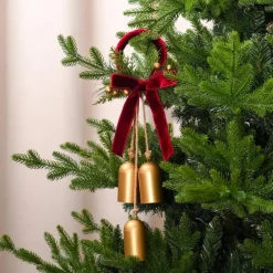 3 cloches gold avec nAud rouge