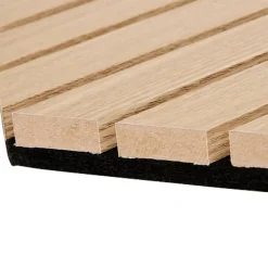 3 panneaux hexagone bois clair