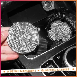 2 repose gobelet auto bling