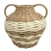 Amphore deco double anse tressee