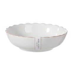 Assiette creuse fleur rose