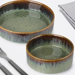 Assiette creuse 20x4,8cm vert