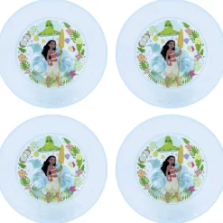 Assiette plast d19.7cm vaiana x4