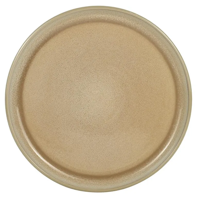 Assiette plate beige avec nuance