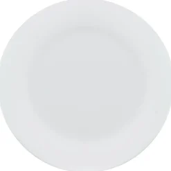 Assiette plate opale blanche