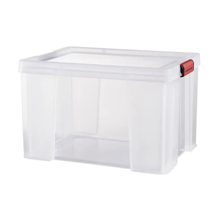 Bac 45l clip'n store transparent
