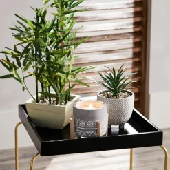 Bambou artificiel en pot