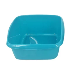 Bassine carree 14l gris bleu