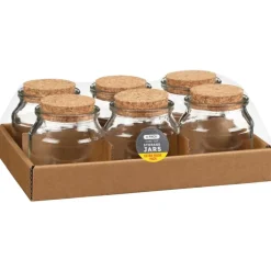 Bocal + couvercle en liege x6