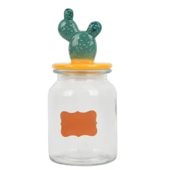 Bocal en verrre avec couvercle c