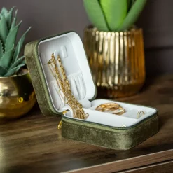 Boite bijoux velours
