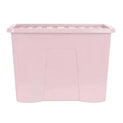 Boite 80l avec couvercle rose