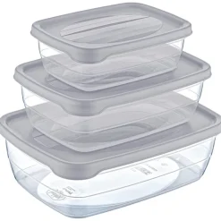 Boite plastique 1.2/2/3l x3