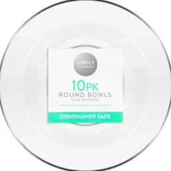 Bol rond x10 plastique reutilisa