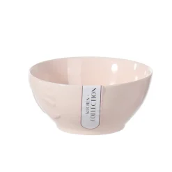 Bol rose motif noeud en relief