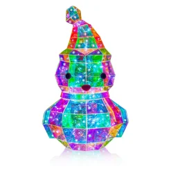 Bonhomme de neige lumineux h31cm