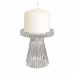 Bougie bougeoir verre