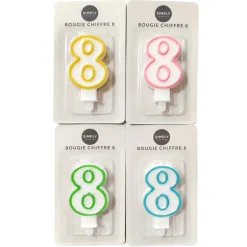 Bougie chiffre 8