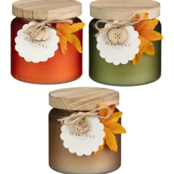 Bougie couvercle bois