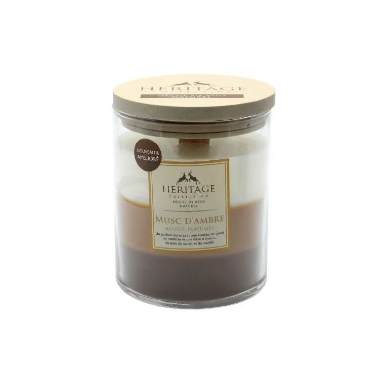 Bougie heritage s vanille ambre
