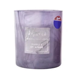 Bougie parfumee pot effet marbre