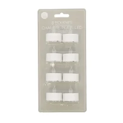 Bougies chauffe plats led x8