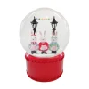 Boule a neige chiens h16cm