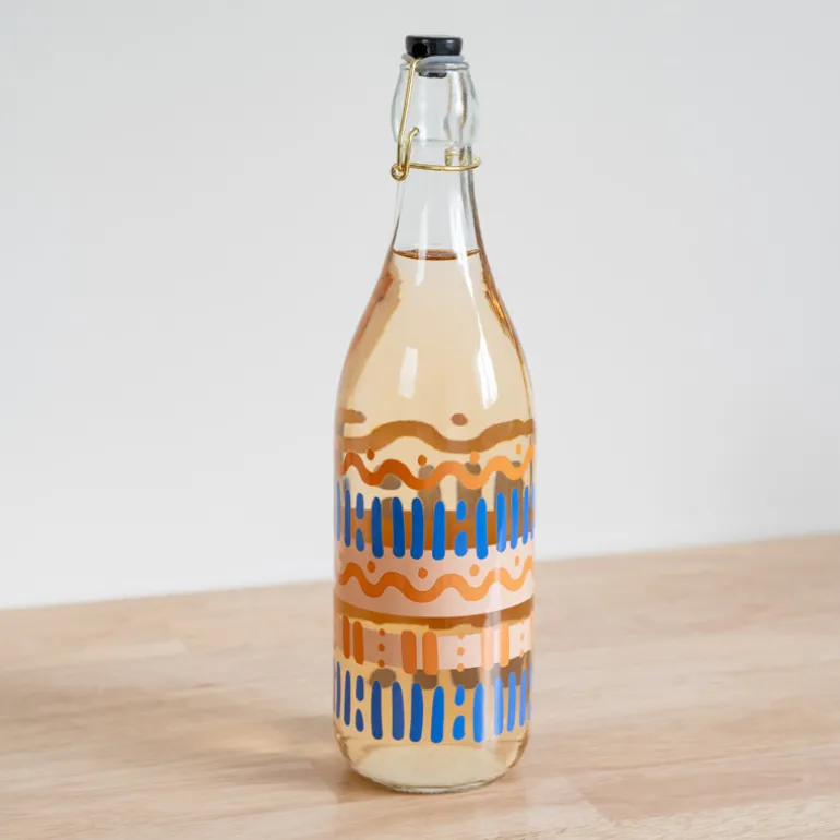 Bouteille en verre a clapet 1l 2