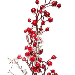 Branche baies rouge 73cm