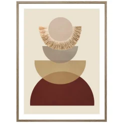 Cadre image geo raffia