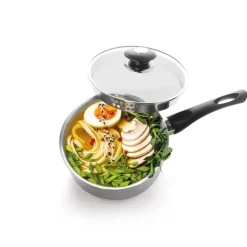 Casserole x3 acier inox couv