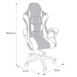 Chaise gamer noir / blanc nexgen