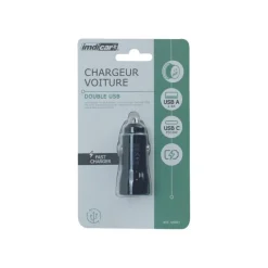 Chargeur double usb : 1 x usb a
