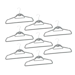 Cintres x8 velours gris