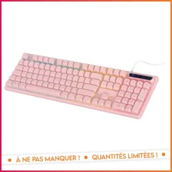 Clavier gaming filaire girly