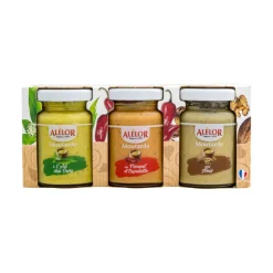 Coffret moutardes aromatisees x3