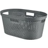 Corbeille linge 40l infinity gri