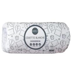 Couette blanche 240x220