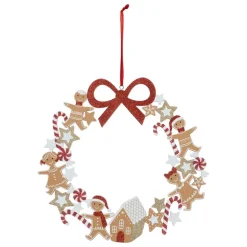 Couronne 33cm bois pain epice