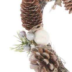 Couronne coeur pomme de pin