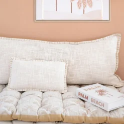 Coussin bord brode 90x40cmcm