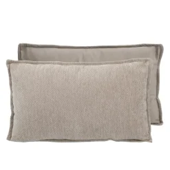 Coussin boucle 30x50cm beige