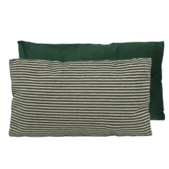 Coussin chenille 30x50cm vert