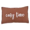Coussin cosy time 30x50 brique