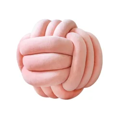 Coussin noeud 40cm rose
