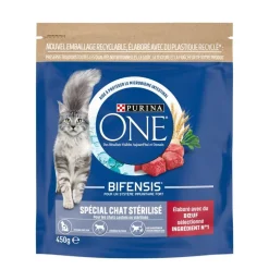 Croquettes chat sterilise boeuf