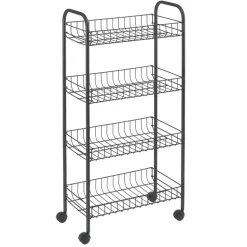 Desserte a roulettes 4 niveaux