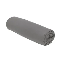 Drap housse 90x190 jersey gris f
