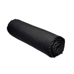 Drap housse 180x200 jersey noir