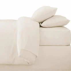 Drap housse 140x190cm beige